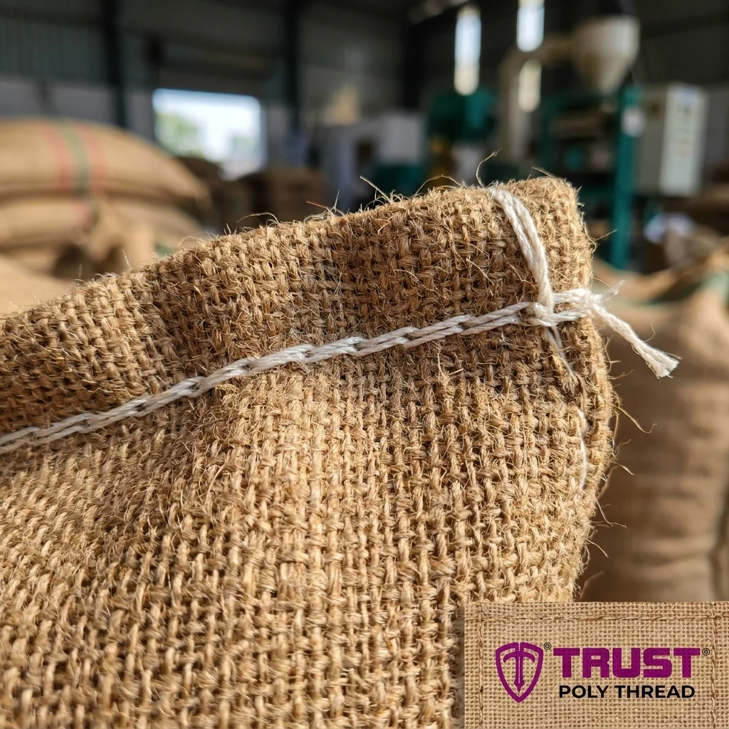 Bag Closing Polyester Thread 7 Polyester thread used for closing jute and gunny bags