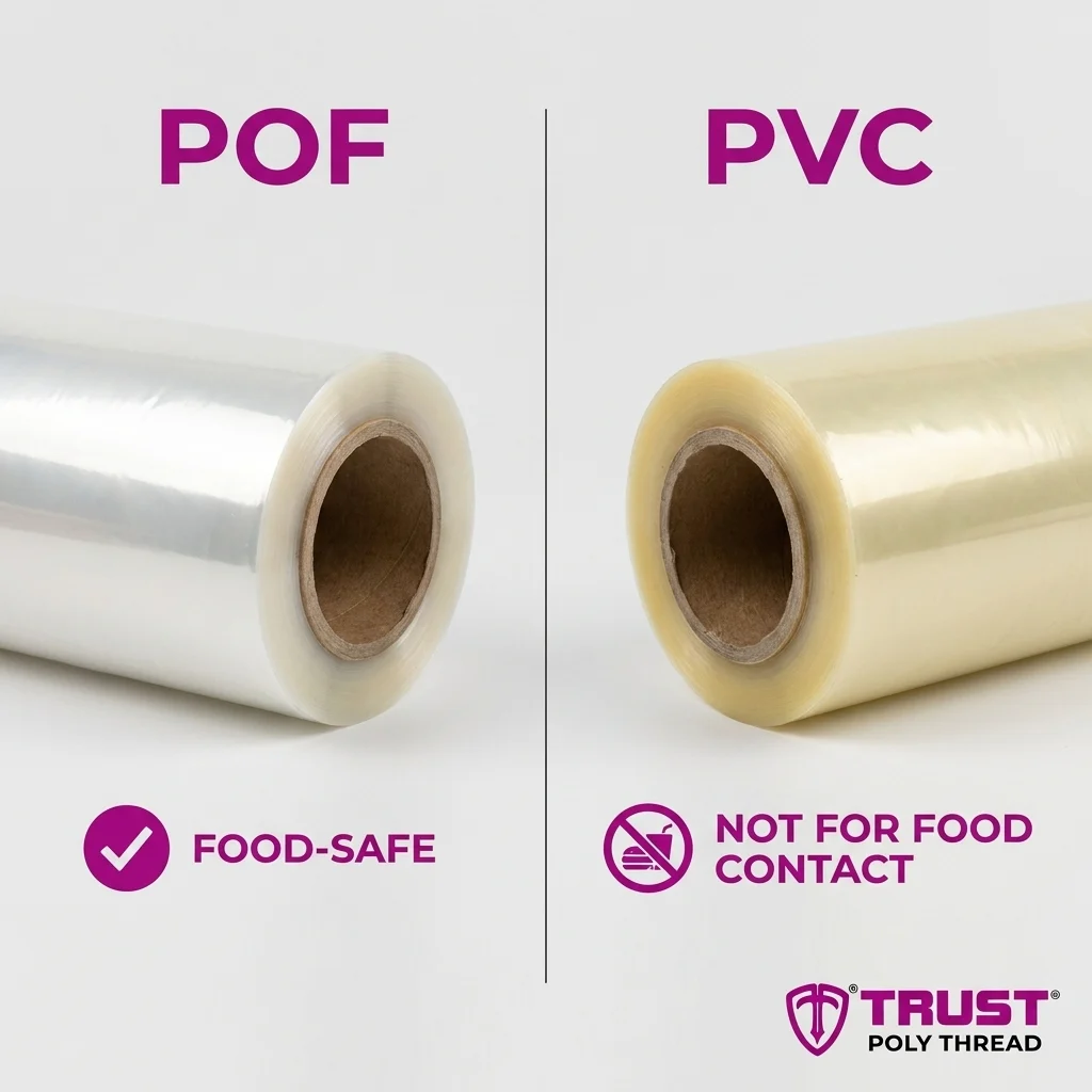 Customize Packaging Shrink Film 2 POF versus PVC shrink film comparison
