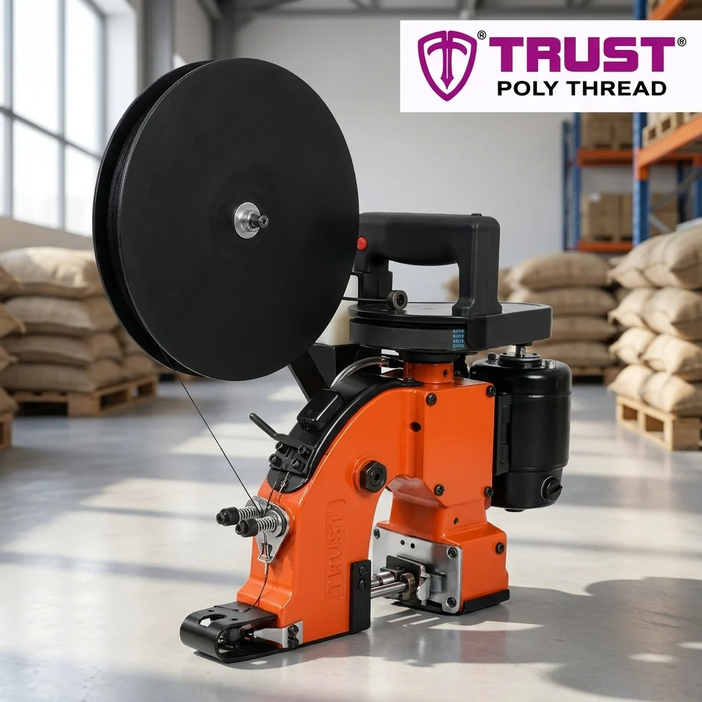 Portable Bag Mouth Closing Machine 1 Portable bag closing machine supplied by Trust Poly Thread, Kolkata