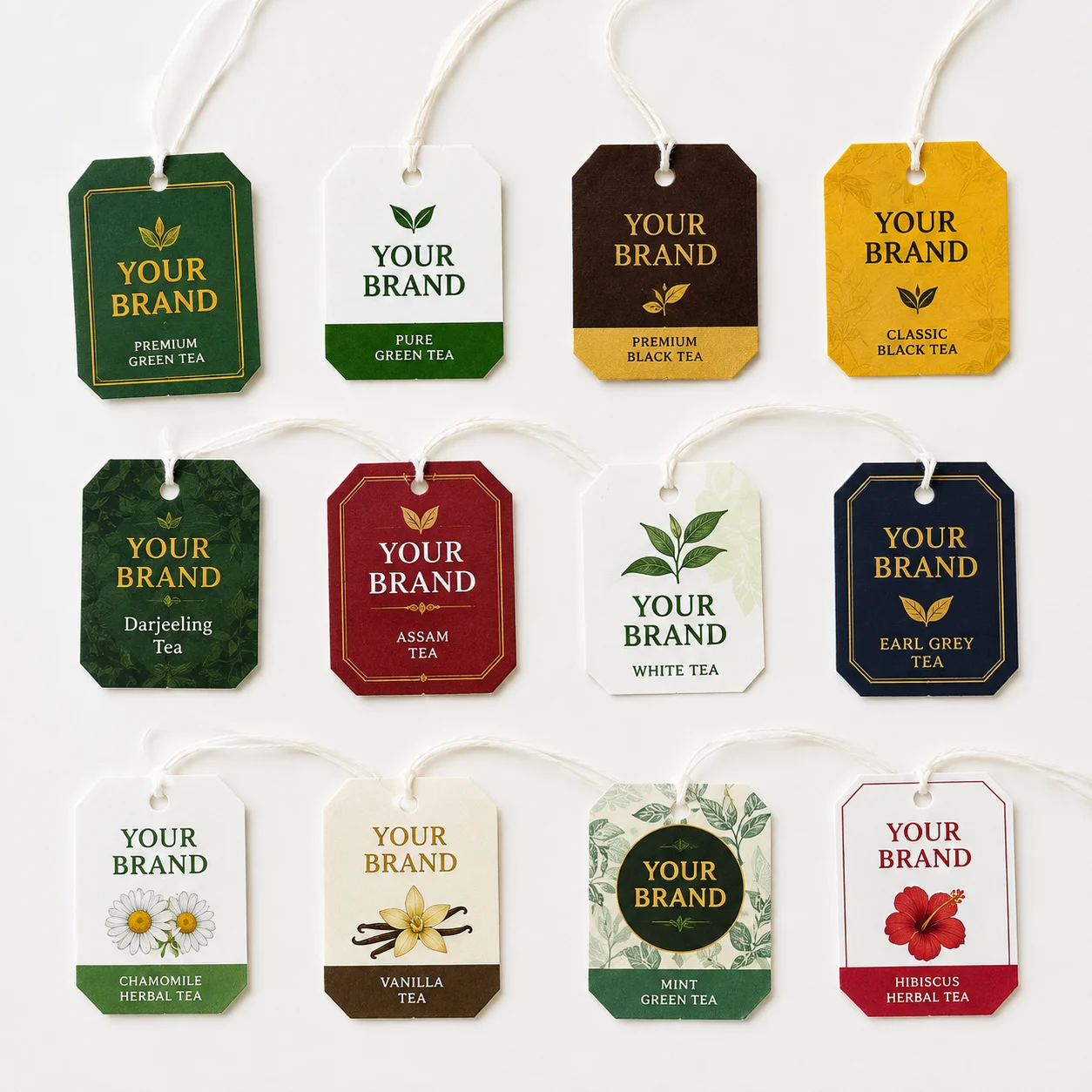 Tea Bag Tags 1 Tea bag tags supplied by Trust Poly Thread, Kolkata
